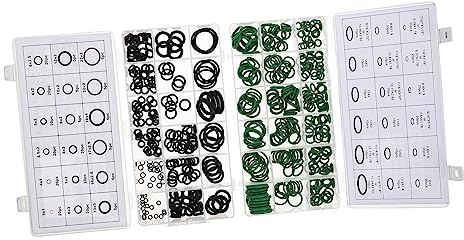 PartyKindom 495Stücke Teiliges Kit für Dichtungen Ringe für Klimaanlagen Wasserhähne Motorräder und Temperaturbeständig Sortiert