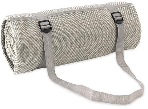 Paco Home Coperta da Picnic Esterno Impermeabile - Pieghevole & Leggera, Colore:Grigio, Dimensione:200x200cm