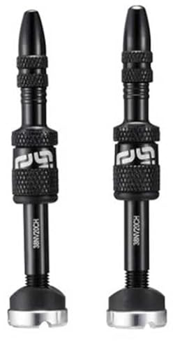 e*thirteen Quick Fill Presta Tubeless Valves Compatible with Bosch Smart System, Black, 23-31mm