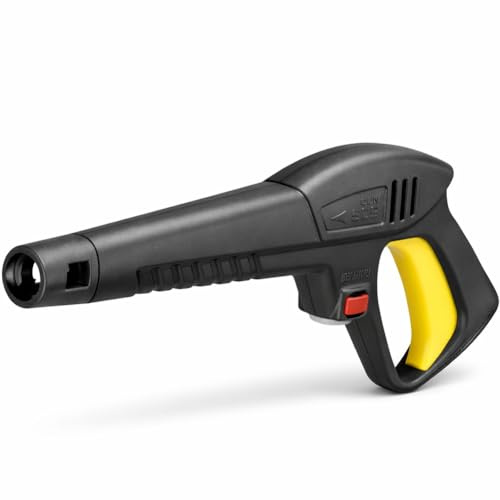 BAKAJI Pistola de pulverización de agua de alta presión, 160 bar, para hidrolimpiadoras con gatillo, compatible con hidrolimpiadora Lavor, Oleo Mac, Max (pistola de pulverización de agua)