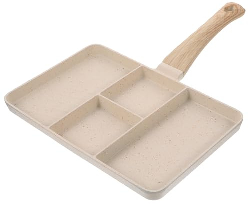 TOVINANNA Sartén Multifunción Antiadherente de Aleación de Aluminio para Huevos y Bistec Sartén Práctica para Cocinar Desayunos de Tamaño Mediano para Cocina Doméstica