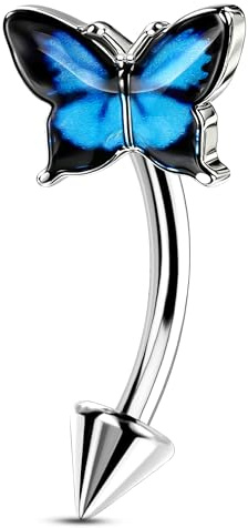 OUFER Body Piercing 16G Rook Eyebrow Piercing Bar 316L Surgical Steel