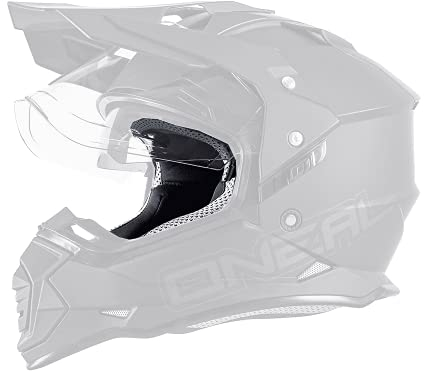O'NEAL Motorcycle Helmet Parts | Street Adventure Motocross | Fodera e guance per casco SIERRA | SIERRA Helmet Padding Kit | Nero | Taglia L