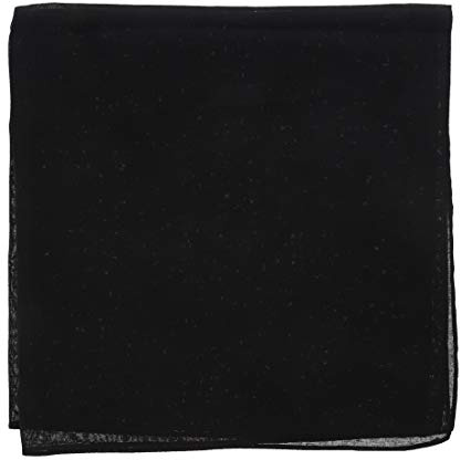Motique Accessories Solid Color Bandana Black