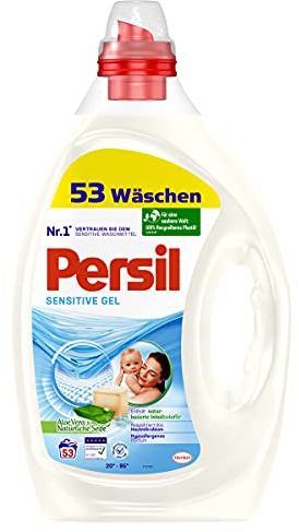 Persil Sensitive Gel Liquid Detergent PS106 53 Waschladungen (2er Pack)