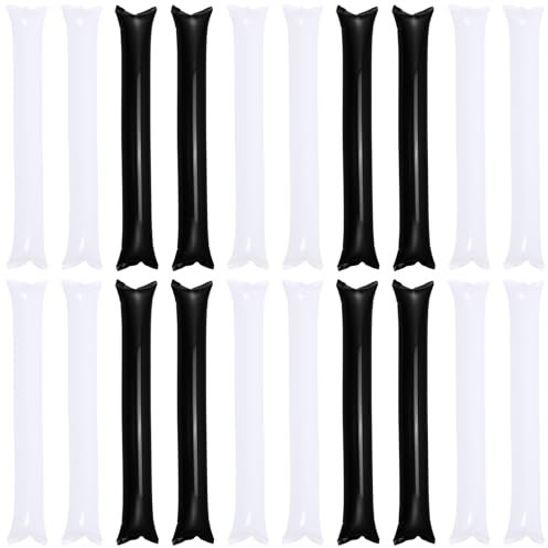 Tomaibaby Thunder Sticks: 24PCS Inflatable Bam Bam Cheering Sticks - Thickened Plastic Noise Maker - Noisemakers for Cheerleading Party Basketball Football Sports Events