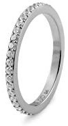 Qudo Vorsteckring ETERNITY Memoryring Edelstahl silber (60 (20))