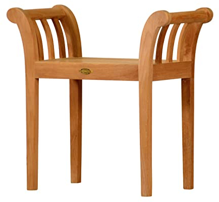 Kai Wiechmann Teak Hocker Gartenhocker Holz Blumenhocker 67 x 31 cm Premium