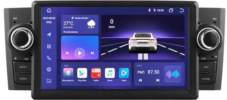 Android 13 7 Pollici Autoradio FIAT Grande Punto Linea 2007-2012 con 4 GB e 32 GB di memoria, supporta Wireless Carplay/Android Auto, Controllo Volante, WLAN/4G, ingressi fotocamera