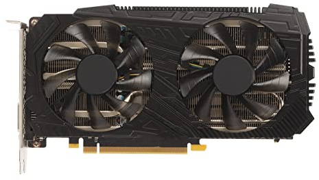 Yanmis Tarjeta Gráfica RTX 2060, 256 bits 8 GB GDDR6 1470/7000 MHz PCI Express 3.0 Tarjeta Gráfica GPU para Juegos, HDMI DP DVI con Ventiladores de Refrigeración Duales para Juegos de