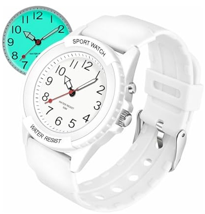 Forrader Orologio sportivo da donna, analogico, unisex, al quarzo, impermeabile, con luce notturna, per abbinamenti casual alla moda o attività sportive