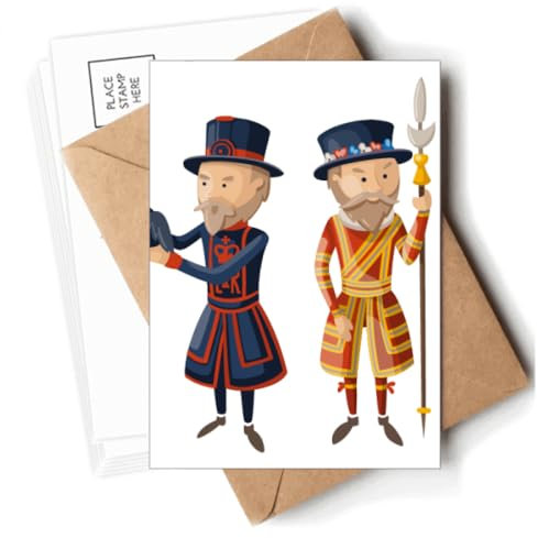 Britain UK London Royal Soldaten Postkarten Umschläge Blanko Notizkarten