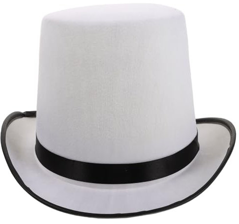 SOIMISS Herrenhut halloween costume halloween kleidung party sachen costume de halloween Steampunk Hut für Männer Herrenhüte Bowler weiße Melone Jazz-Partyhut hut herren kleider weißer Hut