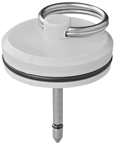 Multibros Siphon Verschlussstopfen mit Stift – Ø33 mm oder Ø39 mm – für Abfluss & Siphon | Waschbecken Stopfen für Wohnmobil, Wohnwagen, Küche & Bad | Geruchsverschluss & Abdichtung (Ø39)