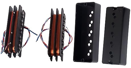 Warmhm Bass Humbucker Pickup Set Saiter Vintage Tonabnehmer Mit Dots Ersatz Für Defekte Bass Tonabnehmer Langlebiges Material