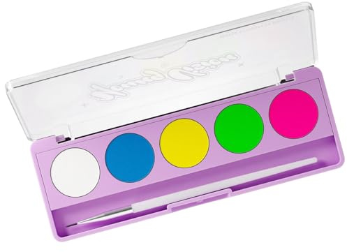 5 Farbwasser Aktivierte Augen Liner Paletten Mit Pinsel Langlebiges Mal Make Up Für Halloween Gesichtsfarbe Multi Color Augen Liner Palette