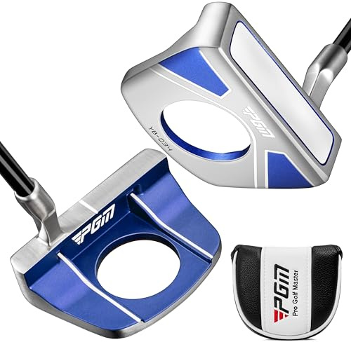 PGM Standing Golf Putter with Ball Pick-Up,for Men and Women，Ultra-Lightweight Graphite Shaft,Ultra Low Center of Gravity with Alignment Aid, Right-Handed & 34 inch
