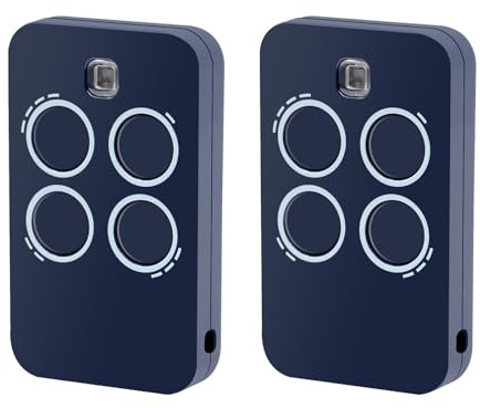 Telecomando per Cancello e Garage 433,92 MHz for FAAC XT2 XT4 433 SLH LR – Apriporta Universale a 4 Canali, Compatibile con FAAC, Trasmettitore Manuale per Porta Garage (2 Pezzi)