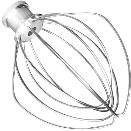 Frusta a filo in acciaio inossidabile, compatibile con Kitchen Aid K45WW, farina, dolci e alimenti