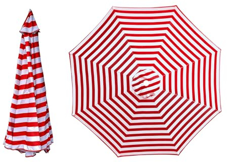 ACESOME Replacement Parasol Canopy, Waterproof Garden Parasol Canopy Cover, UV30+ Canopys Outdoor Replacement, Market Umbrella Top Cover for Backyard, Garden, Swimming Pool