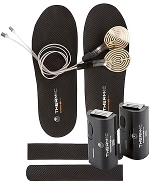 Therm-ic Set Heat Kit + C-Pack 1300-1 Pair of Ultra-Thin Heating Elements, Stick-On Easy-to-Trim Cambrelle Top Covers & C-Pack 1300 Insole Batteries - Long-Lasting Warm Insole Boot Heaters