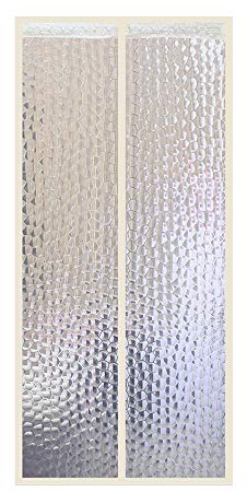 LIVEINU Wärmeschutzvorhang Magnet Thermo Türvorhang Fliegengitter Panel-Isolierung Thermovorhang Wasserdicht Winddicht Klimaanlage Fliegenvorhang für Balkontür Wohnzimmer 100x200cm Gelb