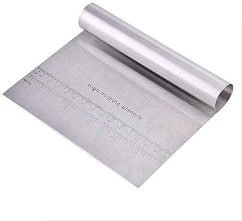 Estink Raschietto per Pasta e Pizza in Acciaio Inossidabile, 15 x 12 cm, Spatola per Torte e Panettiere