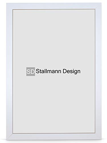 Stallmann Design 'New Modern' Bilderrahmen 59,4 x 84 cm (DIN A1) | Farbe: Weiß | eleganter Frame für Ihre Fotos und Motive
