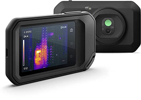 FLIR C5 Compact Thermal Imaging Camera with Wifi: High Resolution Infrared Imager for Inspection, Electrical/Mechanical, Building, and HVAC Applications