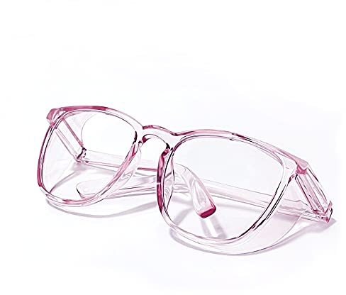 LeonDesigns Safety Glasses Anti-Fog Goggles Tactical Glasses with Side Shields Blue Light Blocking Anti-Dust UV Protection Glasses For Women Men