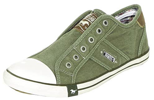 MUSTANG Shoes Herren Sneaker Schuhe 4058-401-77 Oliv 44