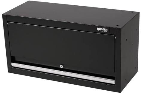 BUNKER Draper 33162 Modular-Wandschrank, 680 mm, Stahl, matt, Schwarz