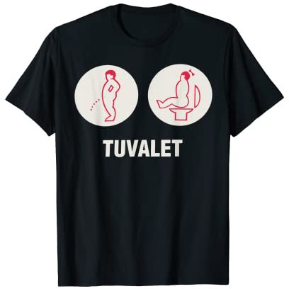 Panneau de toilettes vintage Tuvalet T-Shirt
