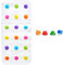 Munchkin Dandy Dots Non Slip Baby Bath Mat, Colourful Bubble Bath Mat & Shower Mat, Safety Kids Bath Mat & Floating Ocean Animal Themed, Bath Squirt Toys for Baby, 4 Count (Pack of 1)