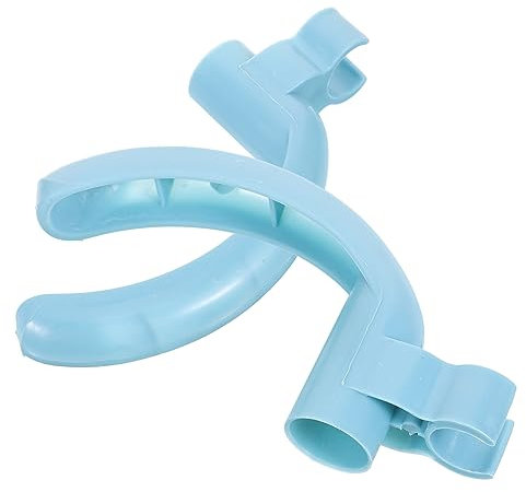 DOITOOL 2pcs Dustpan Handle End Caps for Broom and Dustpan 19mm Light Blue Replacement Sleeves for Floor Cleaning
