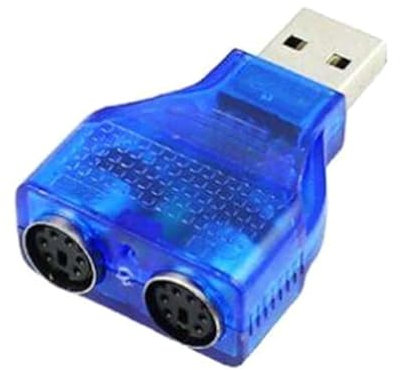 Gran Oferta, Adaptador convertidor Macho USB for Ordenador portátil PS/2 Dual PS/2 a Hembra PS2