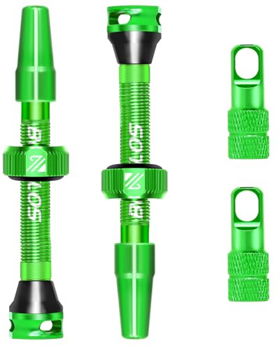 BUCKLOS Tubeless Presta Valve Stem 40/44/55/60/65/80/100 mm, Valve Stem Kit with Valve Core Removal Tool for Road Bike/Mountain Bike/MTB, Fit Most Bicycle Rims, Super Light Durable Aluminum Stem