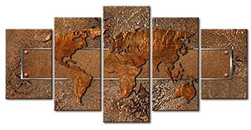 murando - Akustikbild 200x100 cm Bilder mit Akustikschaumstoff Hochleistungsschallabsorber Schallschutz Leinwandbild XXL 5 tlg Wandbild k-A-0081-b-n