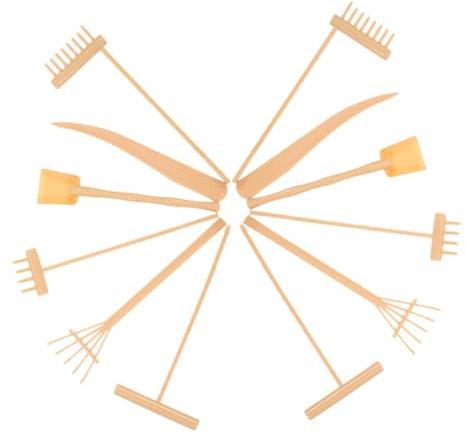 SHINEOFI 2 Garden Toys Desk Zen Sandbox Tools Set Plastic Rake for Boys and Girls Sand Pit Supplies Mini Rake Tools for Boys and Girls