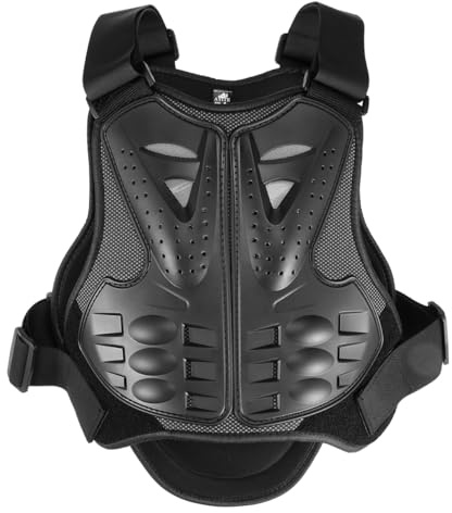 HANABASS Kids Chest Protector Boys Tank Tops Dirt Bike Gear Children Racing Suit Protective Vest Ergonomic Comfort Adjustable Elastic Waist Straps for Riding and Cycling for Child, Boy and Girl