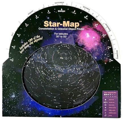 Haiki Mappa rotante della mappa stellare adatta per gli appassionati di astronomia, scuole, club scientifici, osservazione delle stelle e scoperta del pianeta