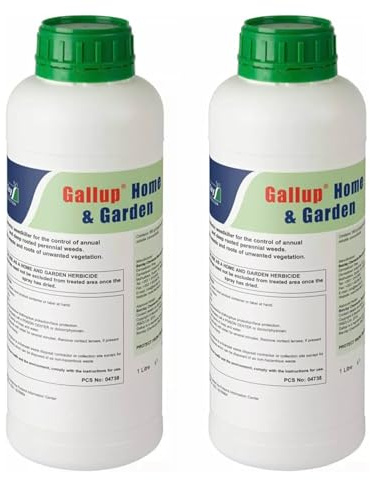 2L Gallup Home & Garden - SUPER STRENGTH 360g Glyphosate Weedkiller Effective on Annual Perennial Grass, Broad Leaved Weeds (MOST EFFECTIVE WEEDKILLER TOTAL WEEDKILLER)