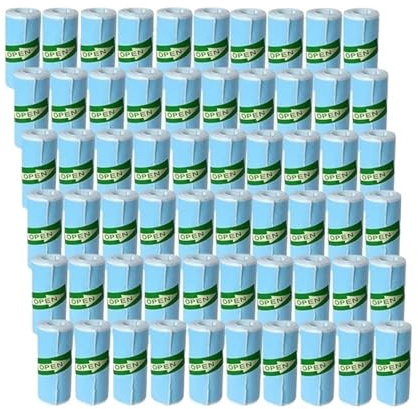 thermopapier 60 Rollen Mini-Druckerklebepapier, farbiges selbstklebendes Druckpapier, Druckeretikettenaufkleber for Fotolinkless-Drucker, 57 mm(Blue sticker)