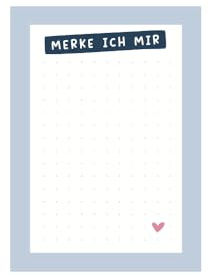 Odernichtoderdoch Sticky Notes „Merke ich mir“- Haftnotizen für deine Notizen, Komplimente und To Do´s, selbstklebend, 50 Blatt, handliches Format