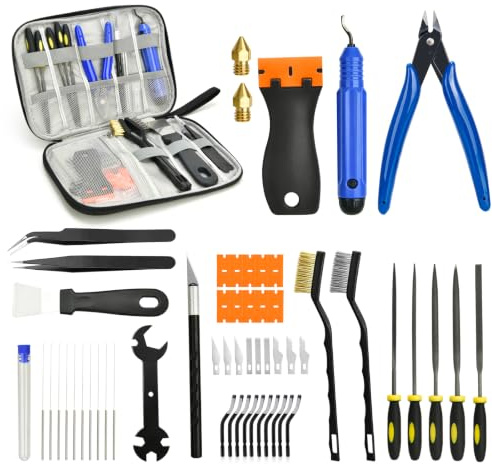 Turmegtt Kit d'accessoires d'imprimante 3D de 57 Pièces