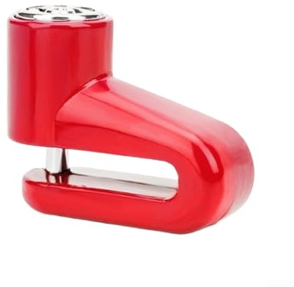 Comgooldool Verrou de frein à disque antivol pour moto et scooter électrique, boulon en acier trempé 43 x 23 mm, résistant à la rouille, design compact, bouton poussoir de sécurité avec cordon de