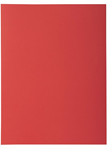 Exacompta 218012E 50er Pack Aktendeckel ROCKS aus extra starkem Karton für DIN A4 rot Hefter ideal für das Büro und Schule und die mobile Organisation