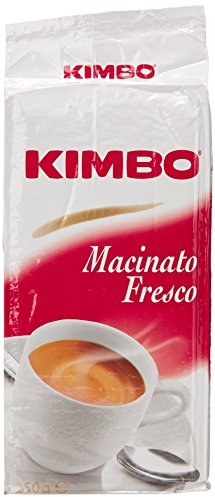 Kimbo - Macinato Fresco, Caffè di Napoli, Tostatura Media - 10 pezzi da 250 g [2500 g]