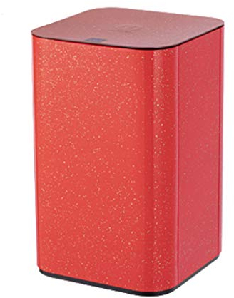 Poubelle moderne à détecteur de mouvement infrarouge automatique sans contact pour salle de bain, cuisine, maison et bureau (couleur : rouge, taille : 16 L)