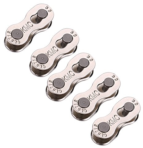 Conector de Cadena de Bicicleta, 5 Pares de Eslabones de Acero, Eslabones de Cadena Rápida, Libertad Rápida, Para 8/9/10 Velocidades, Bicicletas de Montaña, Carretera, Ciudad, Plegable